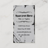 vliegende schedel visitekaartje (Achterkant)