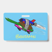 Vliegende schildpad badge (Achterkant)