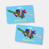 Vliegende schildpad badge (Voor- en achterkant)