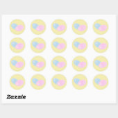 Vliegende schoensartikelen ronde sticker (Vel)