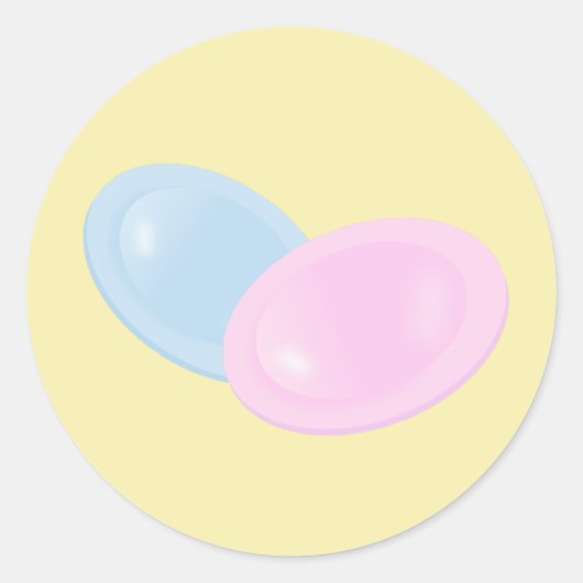 Vliegende schoensartikelen ronde sticker (Voorkant)