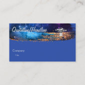 Vliegende schok in het kunstmelkwegstelsel visitekaartje (Achterkant)