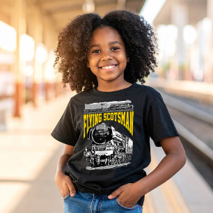 Vliegende Schot 1923 LNER-trein. Stoomlocomotief. T-shirt