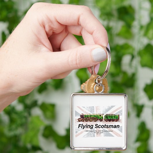 Vliegende Schot Stoomtrein Engels Locomotief Sleutelhanger