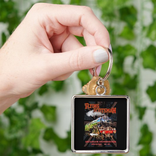 Vliegende Schot Stoomtrein Engels Locomotief Sleutelhanger