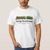 Vliegende Schot Stoomtrein Engels Locomotief T-shirt (Voorkant)