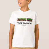 Vliegende Schot Stoomtrein Engels Locomotief T-shirt (Voorkant)