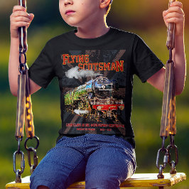 Vliegende Schot Stoomtrein Engels Locomotief T-shirt