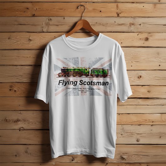 Vliegende Schot Stoomtrein Engels Locomotief T-shirt