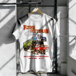 Vliegende Schot Stoomtrein Engels Locomotief T-shirt