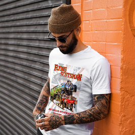 Vliegende Schot Stoomtrein Engels Locomotief T-shirt