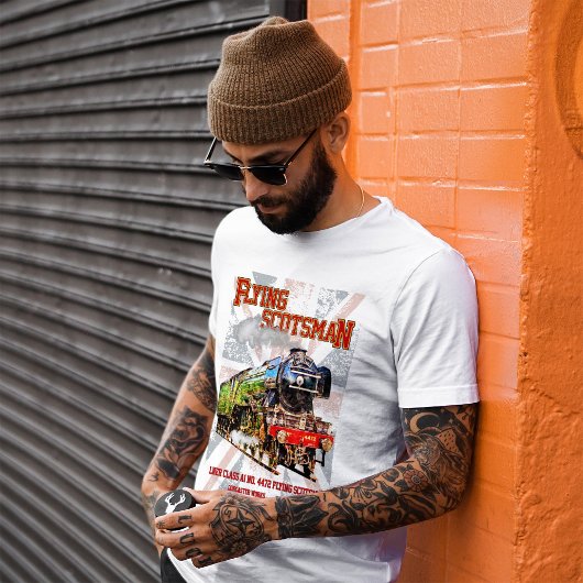 Vliegende Schot Stoomtrein Engels Locomotief T-shirt