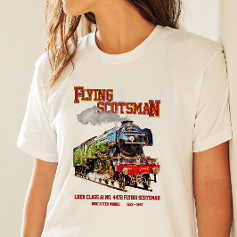 Vliegende Schot Stoomtrein Engels Locomotief T-shirt