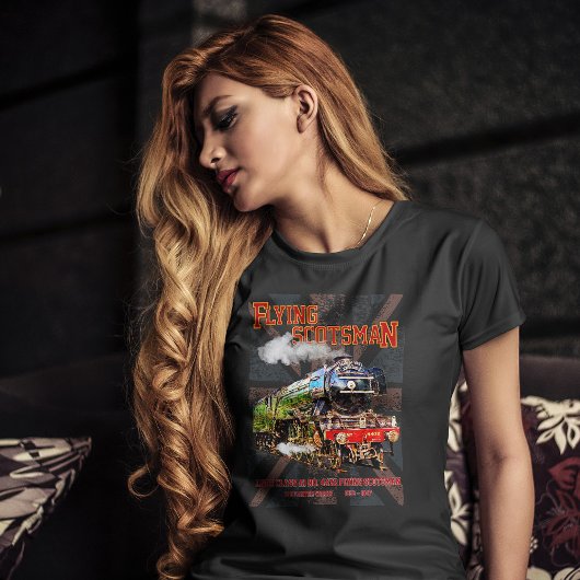 Vliegende Schot Stoomtrein Engels Locomotief T-shirt