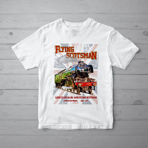 Vliegende Schot Stoomtrein Engels Locomotief T-shirt