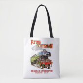 Vliegende Schot Stoomtrein Engels Locomotief Tote Bag (Voorkant)