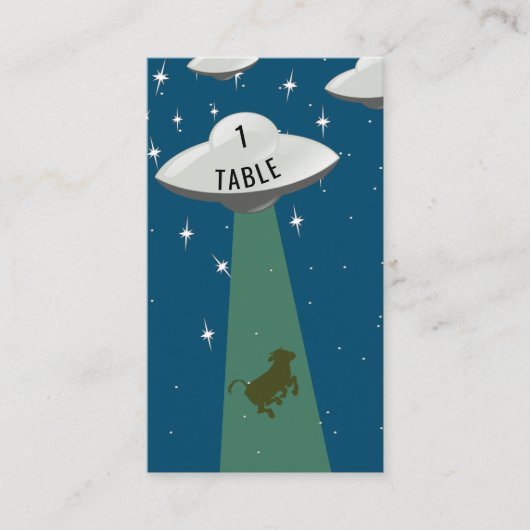 Vliegende Schotel Alien Koe Ontvoeringsplaats Plaatskaartje (Voorkant)