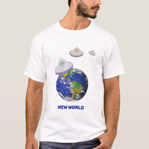 Vliegende schotels over de hele wereld t-shirt
