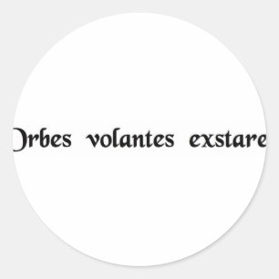 Vliegende schotels zijn echt. ronde sticker