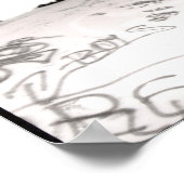 Vliegende Skater Boy Poster (Hoek)