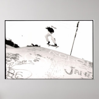 Vliegende Skater Boy Poster