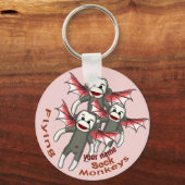 Vliegende Sock Monkey's Sleutelhanger (Voorkant)