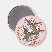 Vliegende sokaapjes magneet (Voorkant / Achterkant)