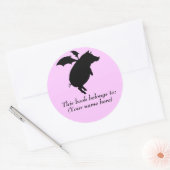 Vliegende spaarvarken ronde sticker (Envelop)