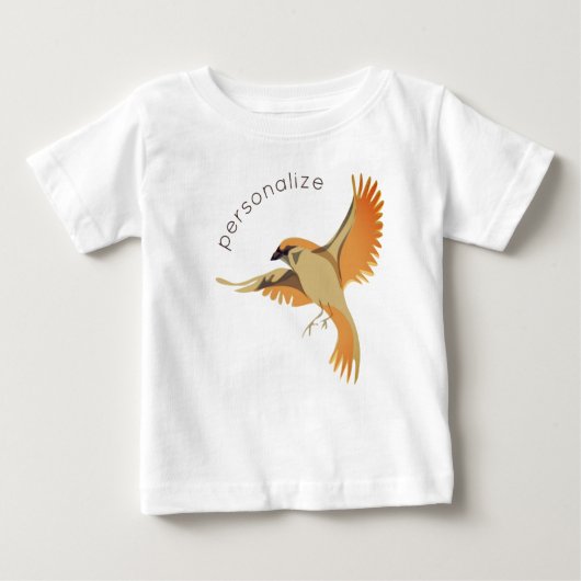 Vliegende spoel Moderne Bird Unisex Cute Custom (Voorkant)