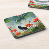 Vliegende staartvlinder bier onderzetter (Linkerzijde)