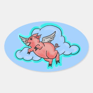 vliegende sticker