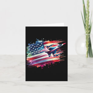 Vliegende straaljagers Amerikaanse vlag USA Patrio Kaart