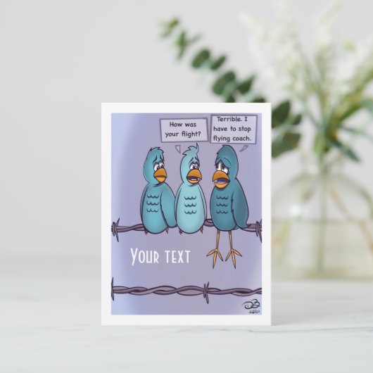 Vliegende strook briefkaart (Staand voorkant)