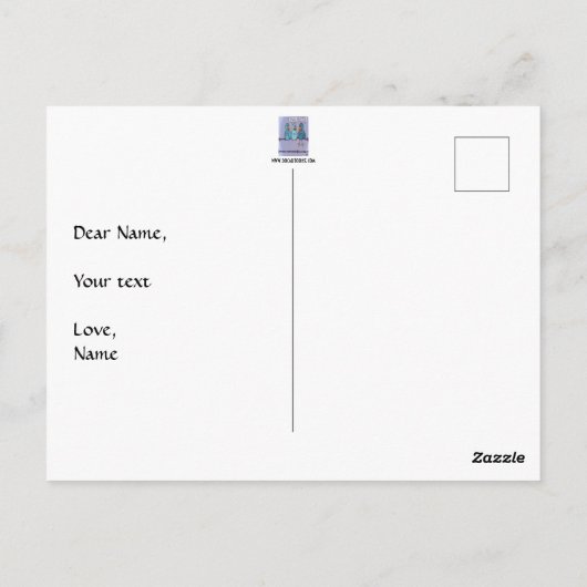 Vliegende strook briefkaart (Achterkant)