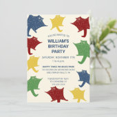 Vliegende Suikerzweefvliegtuigen in Primaire Kleur Kaart (Staand voorkant)