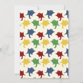 Vliegende Suikerzweefvliegtuigen in Primaire Kleur Kaart (Achterkant)