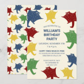 Vliegende Suikerzweefvliegtuigen in Primaire Kleur Kaart (Voorkant / Achterkant)