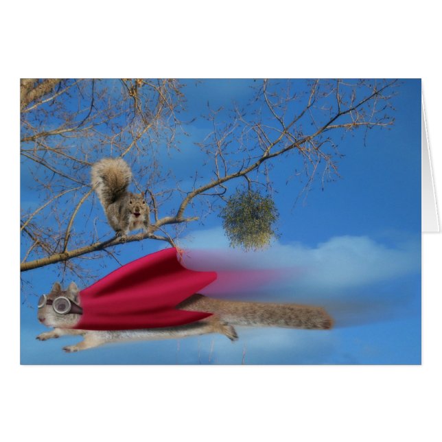 Vliegende Super Squirrel (Voorkant Horizontaal)