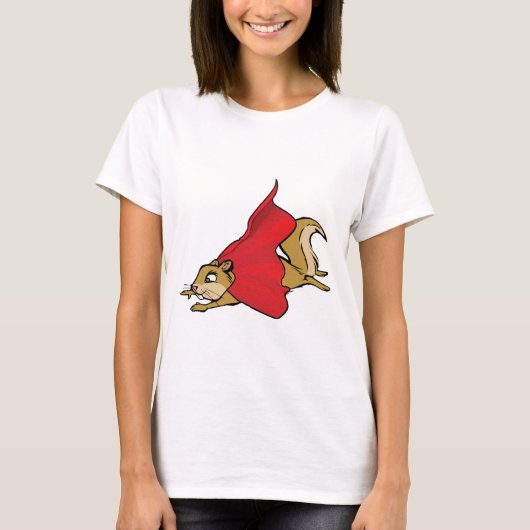 Vliegende Super Squirrel T-shirt (Voorkant)