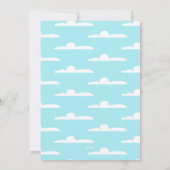 Vliegende Superheld Strips Verjaardagsfeestje (Mei Kaart (Achterkant)