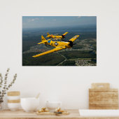 Vliegende T6-stijl bij formatie Poster (Keuken)