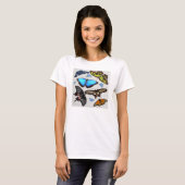 Vliegende T-Shirt Butterflies 1 (Voorkant volledig)