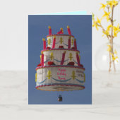 vliegende taart kaart (Gele Bloem)