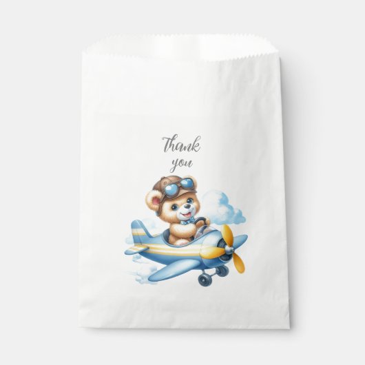 vliegende teddybeer bedankzakje (Voorkant)