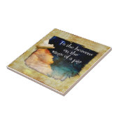 vliegende tegel tegeltje (Zijkant)