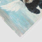 Vliegende Terriër Puppy Hond Met Vleugels AU8 Deco Tissuepapier (Detail)