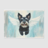 Vliegende Terriër Puppy Hond Met Vleugels AU8 Deco Tissuepapier (Voorkant)