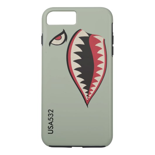 Vliegende Tiger Face Aeronautics Case-Mate iPhone Case (Achterkant)