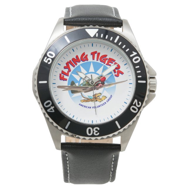 Vliegende tigers horloge (Voorkant)