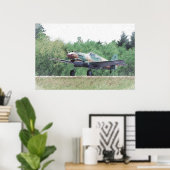 Vliegende tijger - P-40 Tekening Poster (Thuiskantoor)